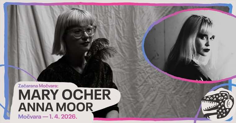 Art pop avant-garde koncert – Mary Orcher i Ann Moor sutra u Močvari