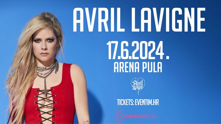 Avril Lavigne će na svom prvom koncertu u hrvatskoj izvesti najveće hitove, a pola kapaciteta pulske arene je već prodano 