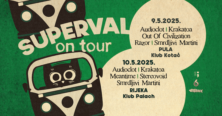 Četvrti Superval on tour u ovoj godini početkom svibnja stiže u Pulu i Rijeku