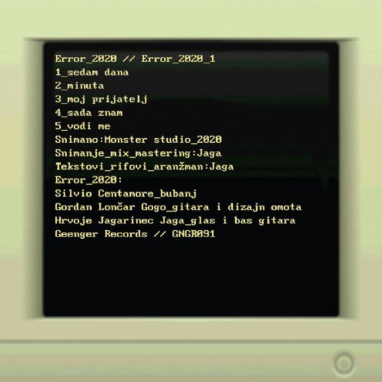 Error_2020 se predstavlja prvim spotom