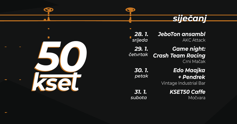 KSET50 – najavljen cjelogodišnji program za proslavu 50 godina postojanja kluba