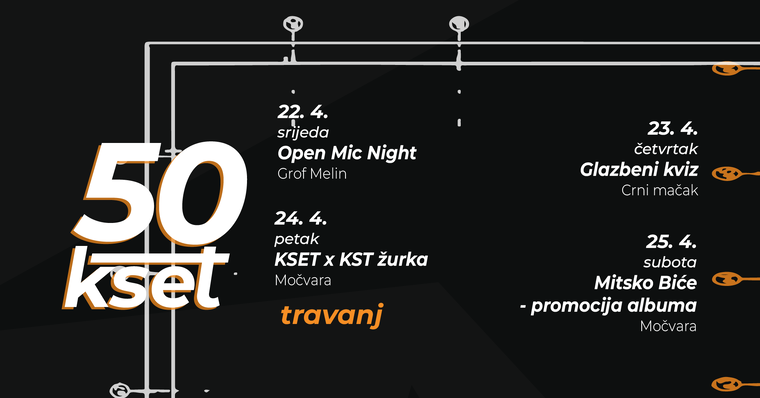 KSET50 predstavlja program u travnju