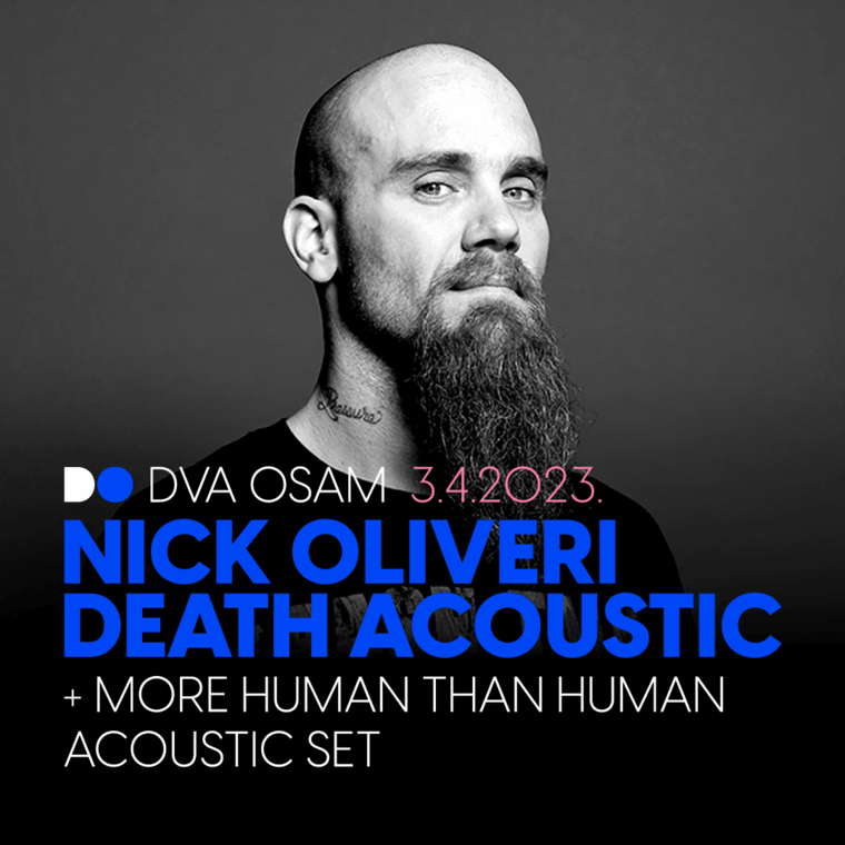 Nick Oliveri iz kultnih Kyussa i Queens of the Stone Agea u intimnom izdanju 3. travnja u zagrebačkom DVA OSAM