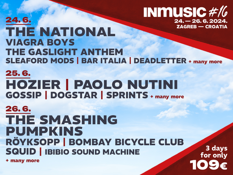 Objavljena potpuna satnica INmusic festivala #16