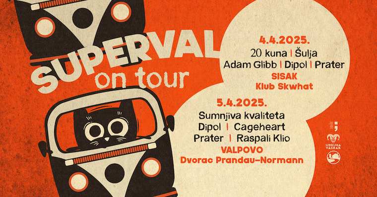 Treći ovogodišnji Superval on tour stiže u travnju u Sisak i Valpovo
