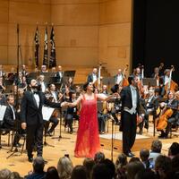 Anna Netrebko, Yusif Eyvazov, Michelangela Mazza, SO RTV Slovenije, credit: Darja Štravs Tisu (Festival Ljubljana)