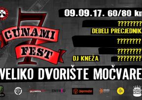 Cunami fest #7 ovu subotu u velikom dvorištu Močvare