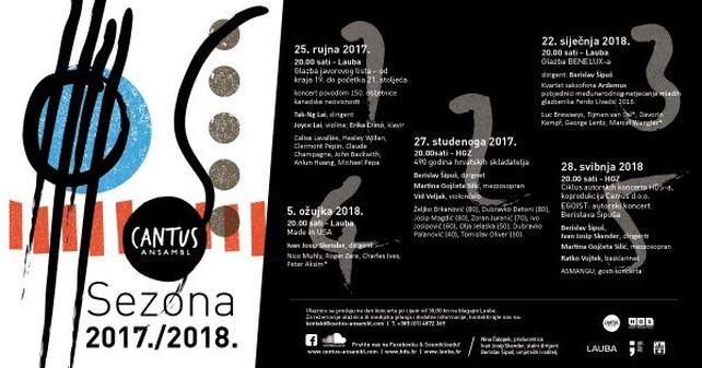 Prvi koncert ciklusa Cantus Ansambla sezone 2017./2018.