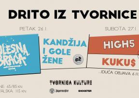 Bolesna braća i KUKU$ novi izvođači festivala Drito iz Tvornice