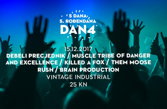 Pet bendova za peti rođendan Vintage Industrial Bara