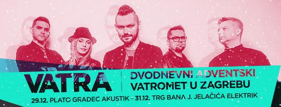 Vatra u Zagrebu na samom kraju godine