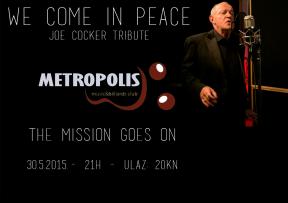 Joe Cocker tribute – We Come in Peace u Zagrebačkom Metropolis music & billiards clubu