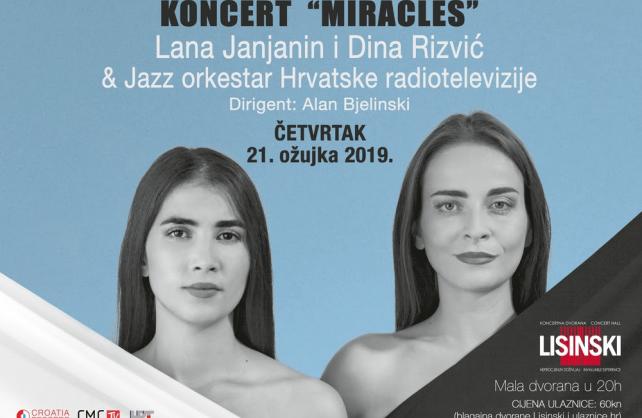 Lana Janjanin i Dina Rizvić s Jazz orkestrom HRT-a u Lisinskom