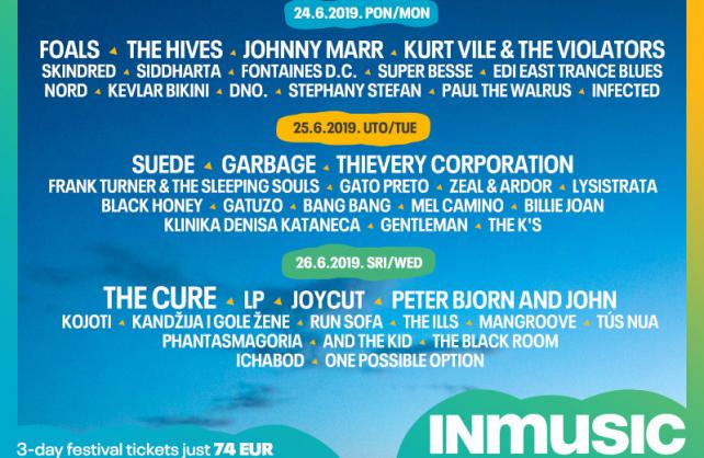 Objavljena je potpuna satnica INmusic festivala